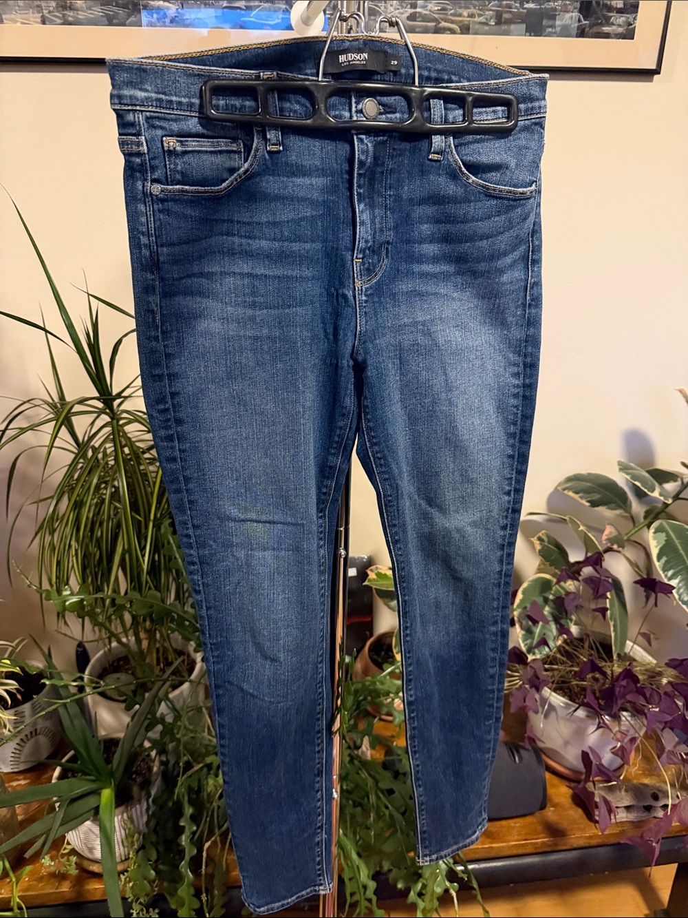 Hudson Jeans Dark Blue Skinny Mid-Rise Women's Jeans